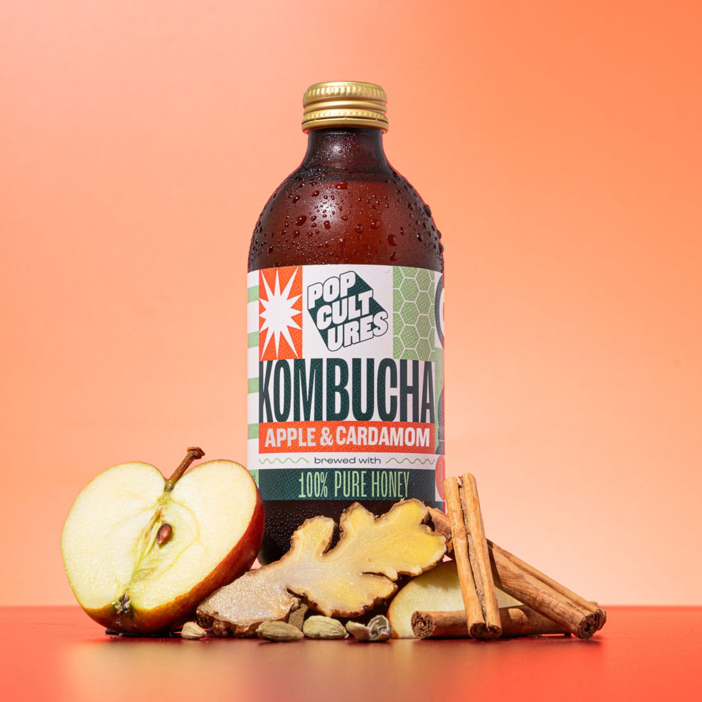 APPLE & CARDAMOM  Jun Kombucha
