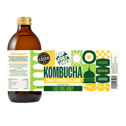 ZINGY GINGER & LIME Jun Kombucha