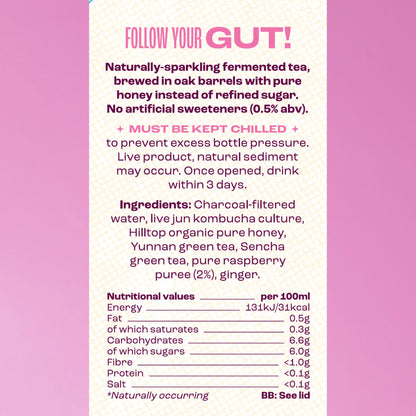 RASPBERRY & GINGER Jun Kombucha
