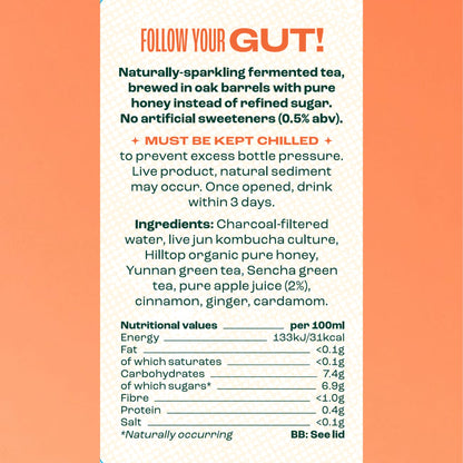 APPLE & CARDAMOM  Jun Kombucha